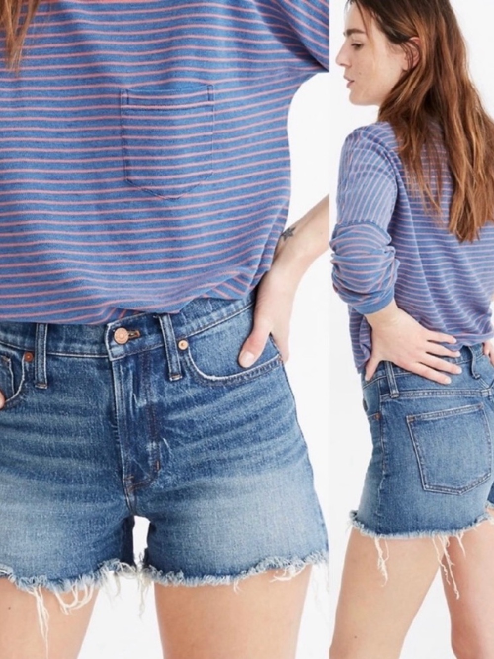 Madewell The Perfect Jean Short in Rayburn Comfort Stretch